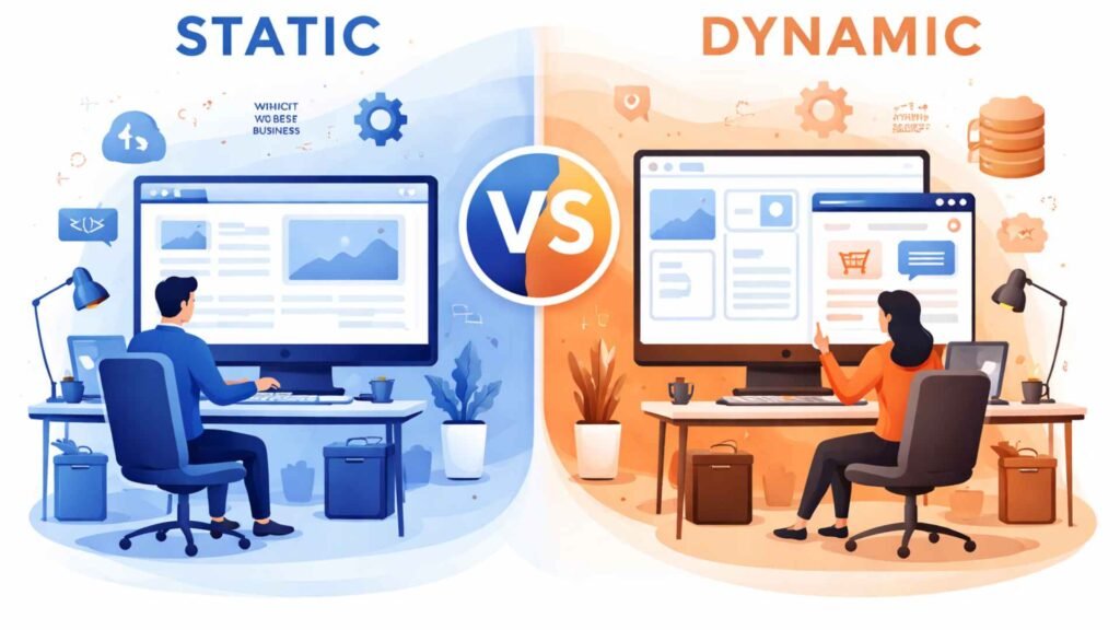 Static vs Dynamic Website: Which Is Best for Your Business? Comparison between static and dynamic website for business